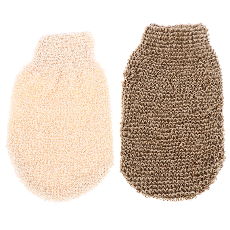 

2 Pcs Fingers Bath Massage Mitt Peeling Exfoliating Gloves Shower Body Brush Removal Exfoliate Peeling Glove Towel