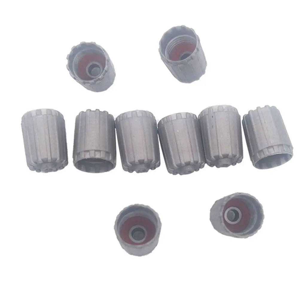 

For Nissan for Infiniti TPMS25306 10pcs Auto Car Tire Wheel Grey Long Air Valve Stem Caps Cover Plastic