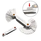 Лидер продаж, Метрическая Резьбовая пробка 5560 градусов, измеритель шага зубчатого винта, измеритель шага из углеродистой стали, фотоинструменты