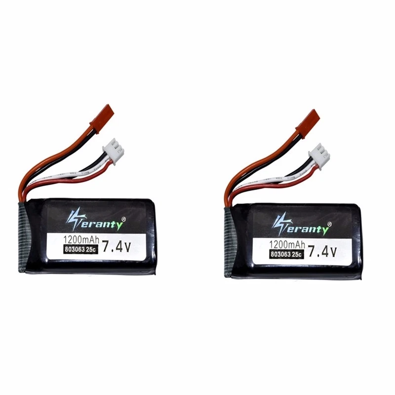 Цвет: желтый 7,4 в 1200 мАч 803063 литий-полимерный аккумулятор для Yizhan X6 MJX X101 Wltoys V353 V353B V666 V262 A949 A969 A979 K929 V912 V915 дрона с дистанционным управлением - Цвет: Цвет: желтый