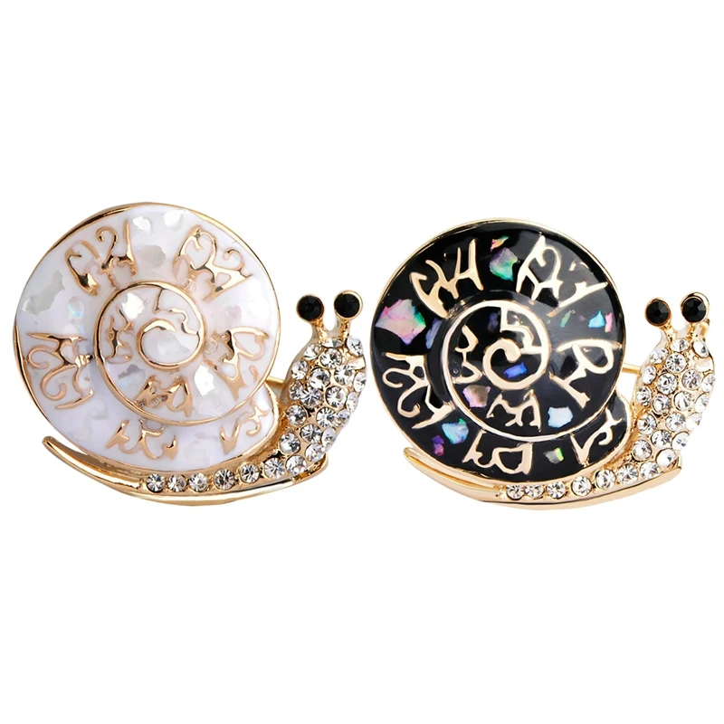 2 шт. модная брошь в виде улитки рождественские подарки броши с насекомыми