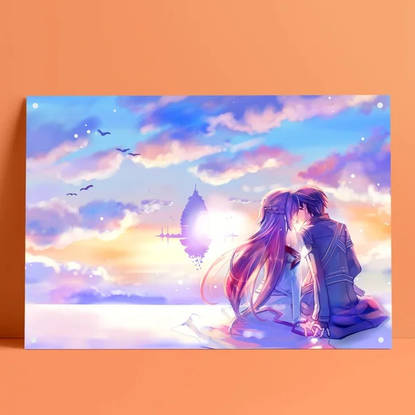 

Metal Plaque Sword Art Online Cool Animation Poster Tin Sign Club Home Bedroom Manhole Wall Decoration Art Metal Plate 12*8 Inch