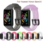 Ремешок для Huawei Honor Band 6, прозрачный мягкий силиконовый спортивный браслет для смарт-браслета Huawei Band 6, сменный Браслет