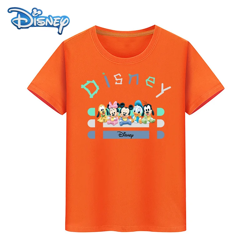 

Disney 2021 Mickey Family Mickey Mouse T-shirt short sleeve kawaii harajuku y2k shirt fashion casual cartoon printed T-shirt
