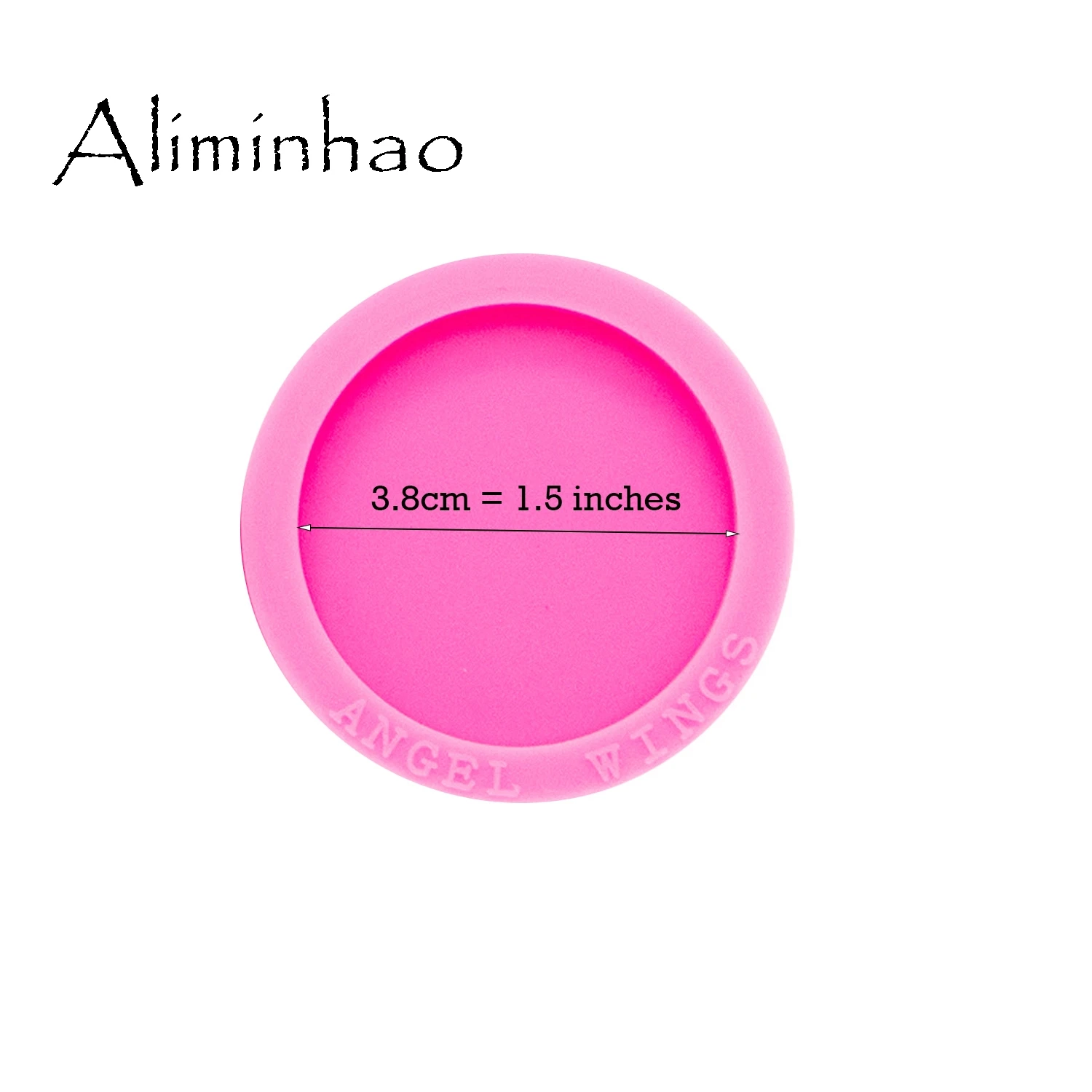 Pink 1pc DY0261 DY0260 Блестящий 1,5 дюймовый круглый брелок для ключей, силиконовые формы, сделай сам, эпоксидная Силиконовая смола, крафтовые формы, чтобы перейти на поп-розетки - Цвет: Pink 1pc DY0261