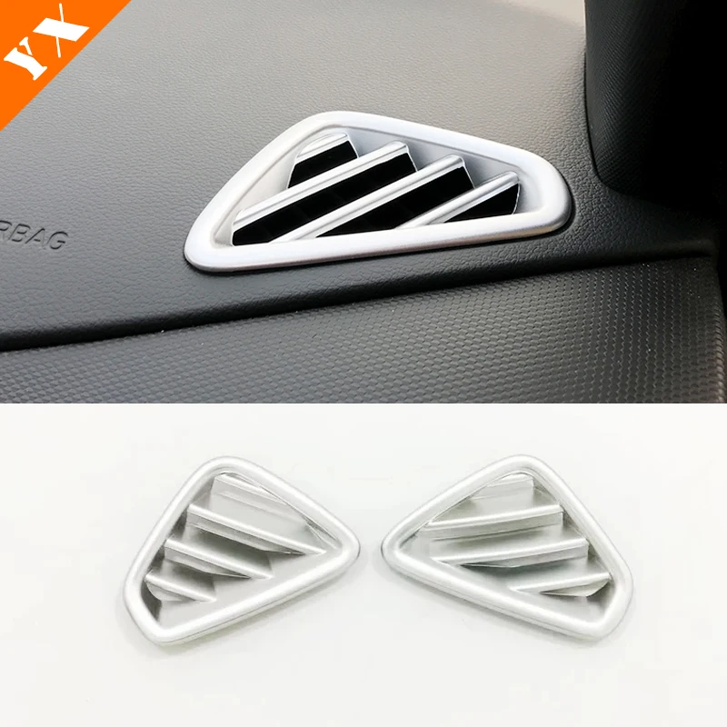 

ABS Matte/Carbon 2017 18 19 2020 Car Front Small Air Conditioner Outlet AC Vent Decoration Cover Trim for Hyundai Kona Encino