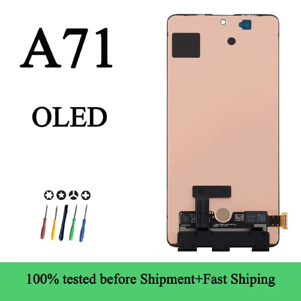 lcd display screen touch screen with digitizer mobile phone screen repair tool set suitable for samsung a71 free global shipping