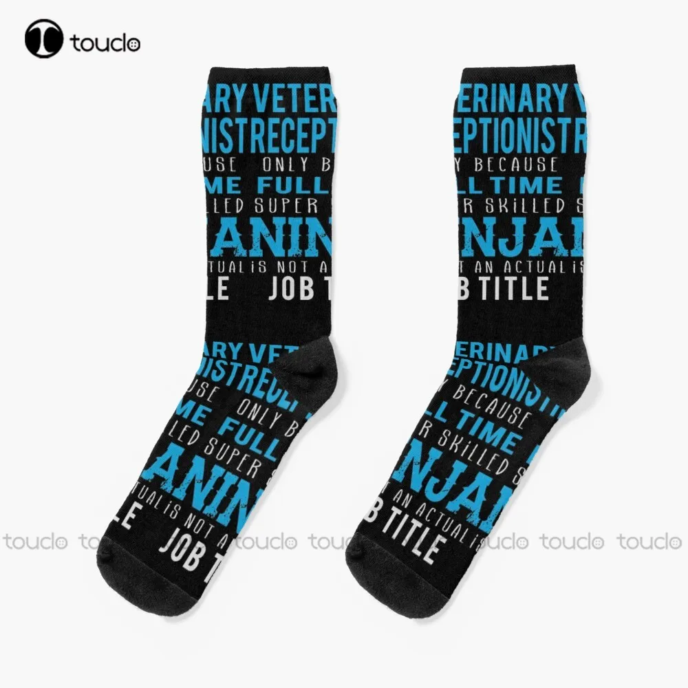 

Veterinary Receptionist Socks Unisex Adult Teen Youth Socks Personalized Custom 360° Digital Print Hd High Quality Funny Sock