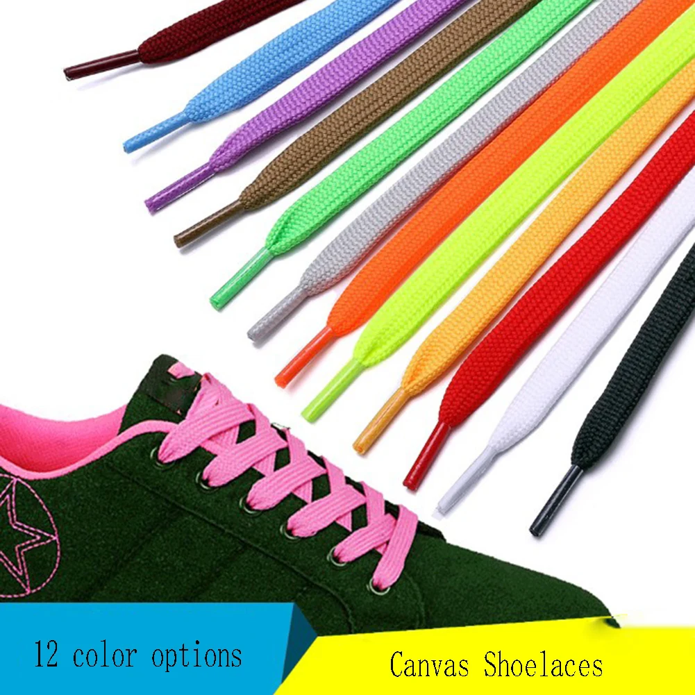 

1Pair 100cm Flat Shoelaces 12 Colors Sneaker Shoe Laces Strings Shoelaces Casual Bootlaces Sport Boot Lace Athletic Shoe String