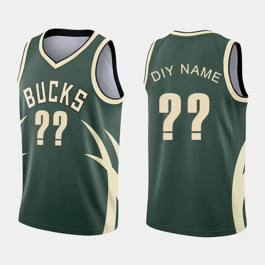 

2021 Custom Name + Number Men Woman Basketball Clothes Sport Kit UniformThe Bucks Nets Heat Sets T Shirts DIY Streetwear Loose