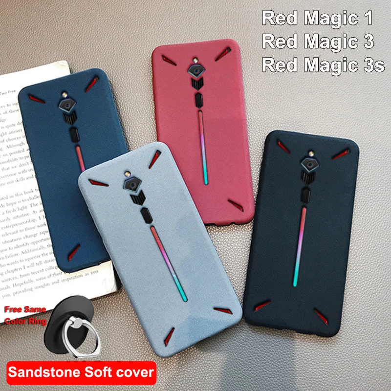 Для zte Nubia Red Magic 1 3 3 s Чехол magic3 Rock sand силиконовый скраб мягкая задняя крышка для red magic 3 s 3 s NX609J NX629J shell