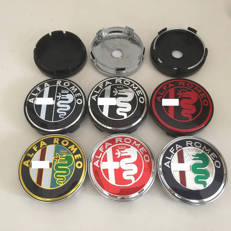 4 шт. Alfa Romeo 56 мм 60 центральный колпак на колесо автомобиля Знак концентратор Чехлы