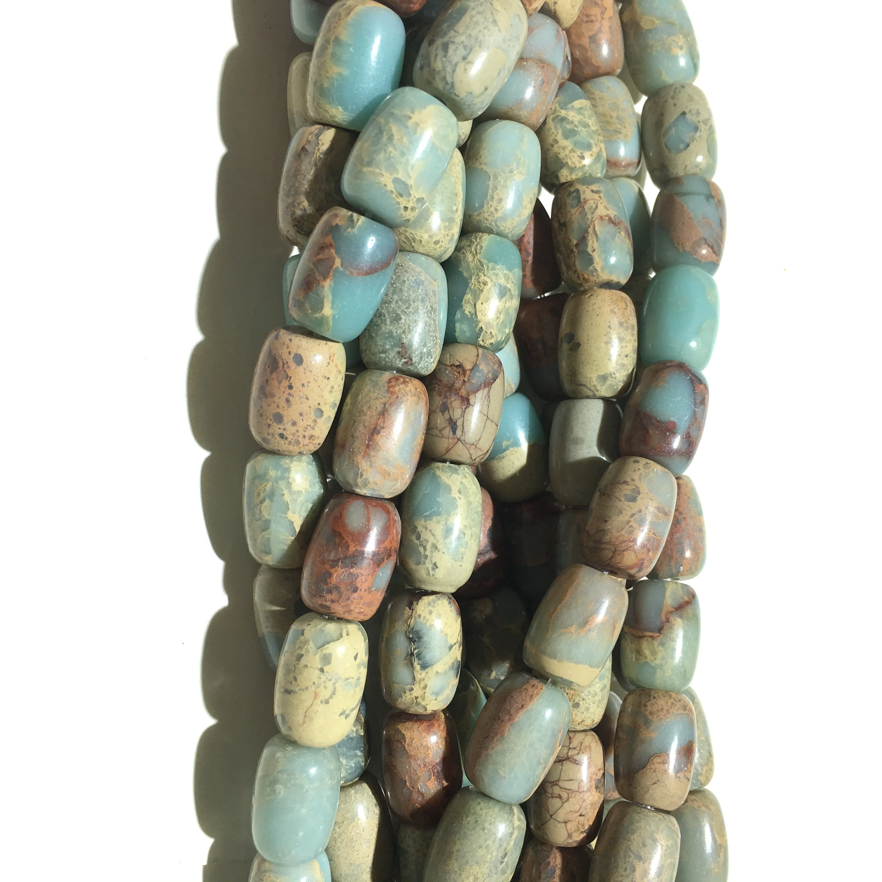 Заводская цена натуральная змея шра яшма морской осадок свободная бусина