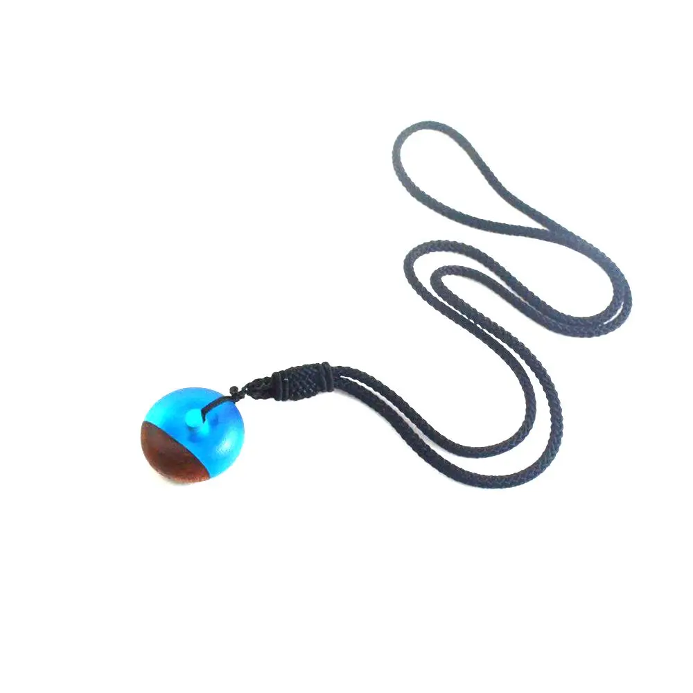 Специальное трехмерное ожерелье из дерева и смолы с безопасной пряжкой для