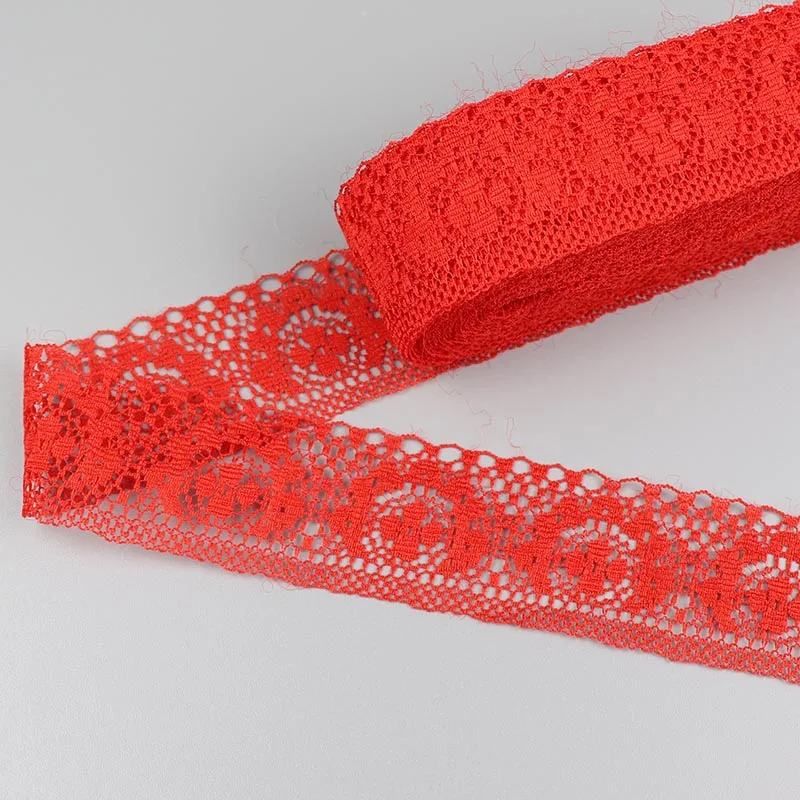 10 ярдов 38 мм белая искусственная кружевная отделка сделай сам вышитая для шитья