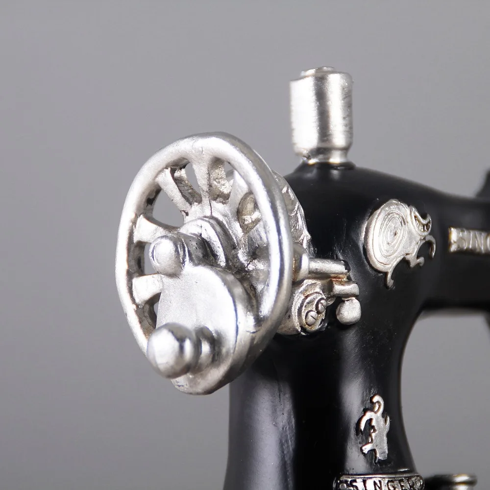 Винтажная швейная машинка из смолы держатель ручки украшения фигурка ретро