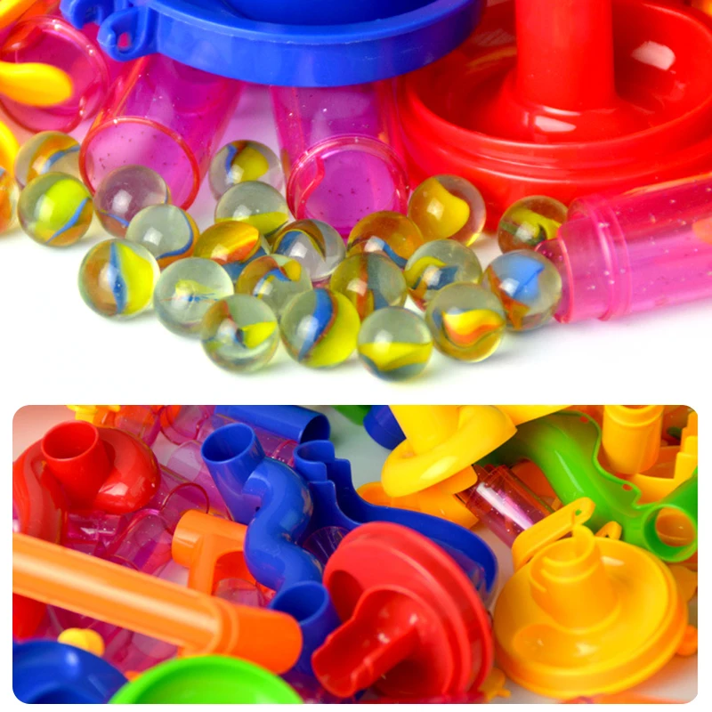 105/109 шт Набор сделай сам строительство мраморная гонка беговая дорожка