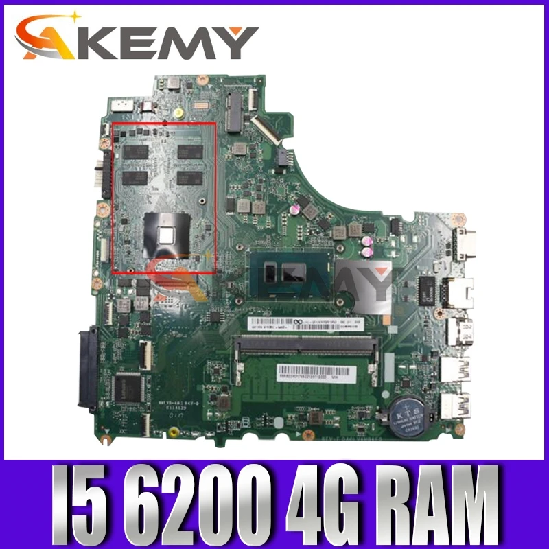 

Akemy DA0LV6MB6F0 Motherboard For Lenovo E52-80 V310-15ISK V310-15IKB Notebook Motherboard CPU I5 6200 DDR4 4G RAM 100% Test Wor