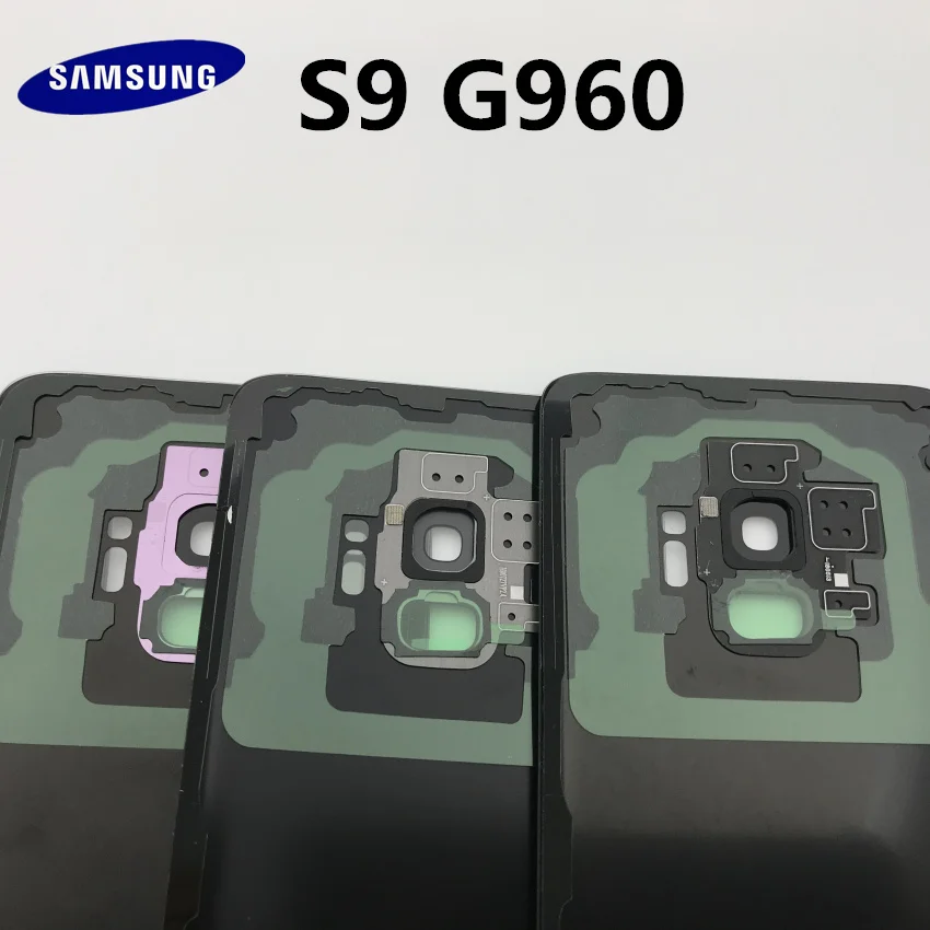 10 шт.,, новинка, для samsung Galaxy S9 edge, G960, G960F, SM-G960F, Задняя стеклянная крышка, задняя крышка, крышка батареи, замена корпуса