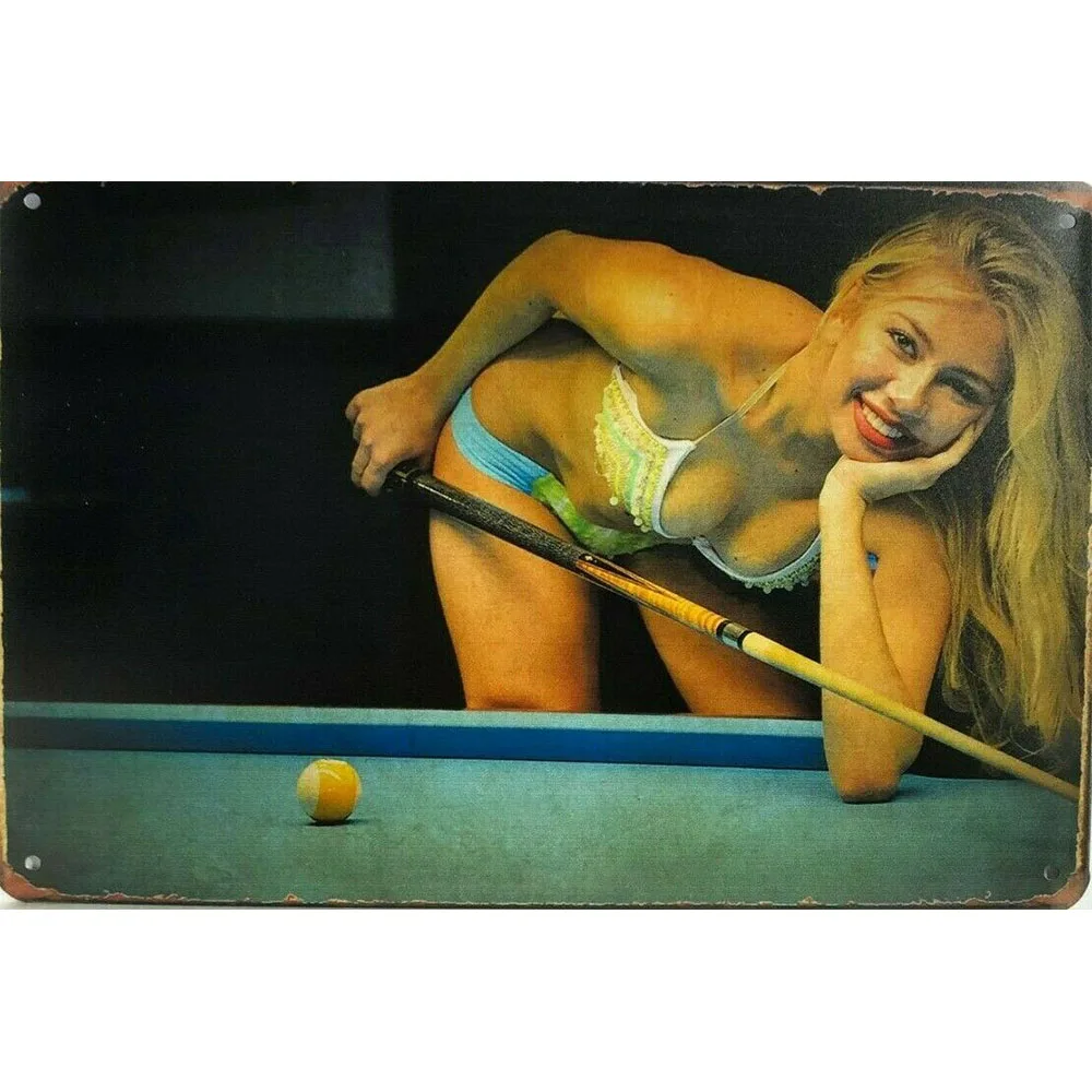 

Pin Up Sexy Lady Garage Vintage Tin Signs Pub Vintage Tin Signs Iron Painting Wall Plate Home Bar Pub Man Cave Decor