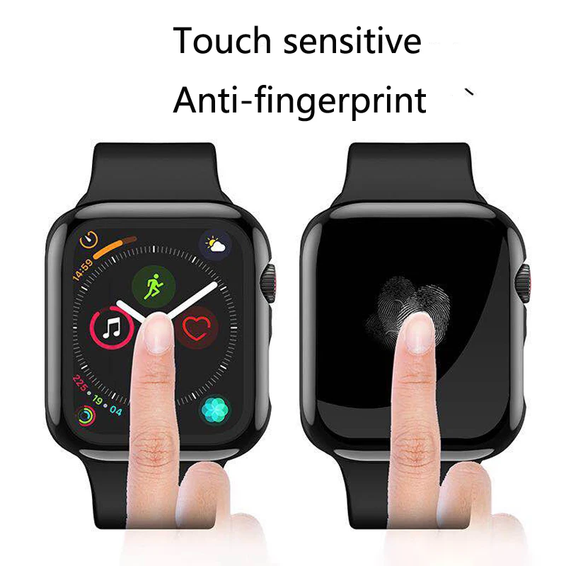 Чехол+ Защитная пленка для Apple watch band 44 мм 40 мм 42 мм 38 мм Гидрогелевая пленка оболочка защита iwatch 4 3 2 1 Аксессуары