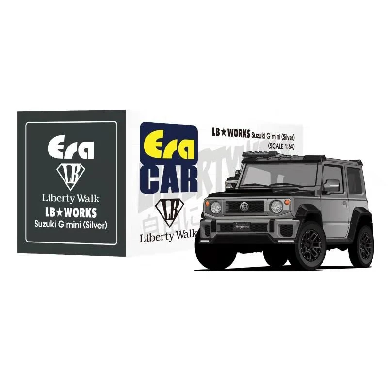 Автомобиль Era 1:64 фунта Liberty Walk Suzuki G mini Jimny литая модель автомобиля|Наземный