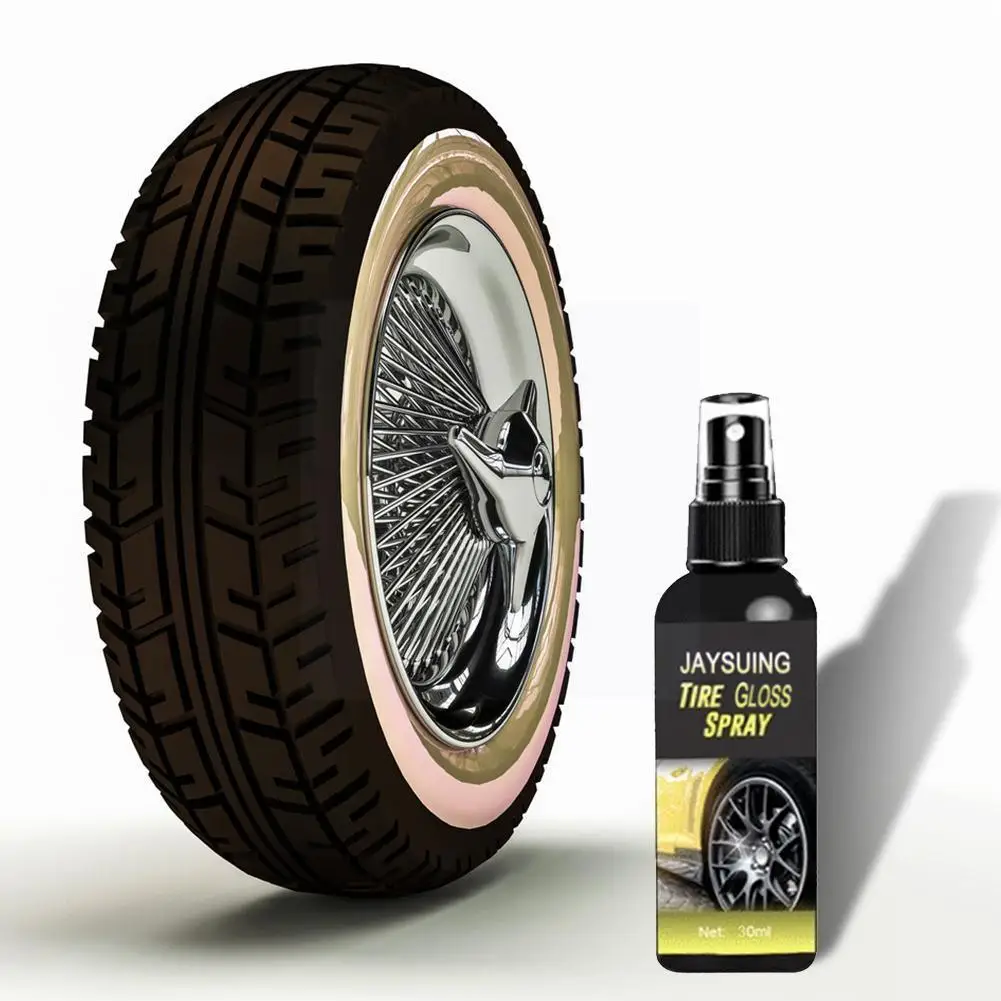 

120ml Car Tire Maintenance Spray Wheel Cleaning Polishing Gloss Repair Coating Paint Spray Tire Spray Spray Agent Cleaner T X6e0