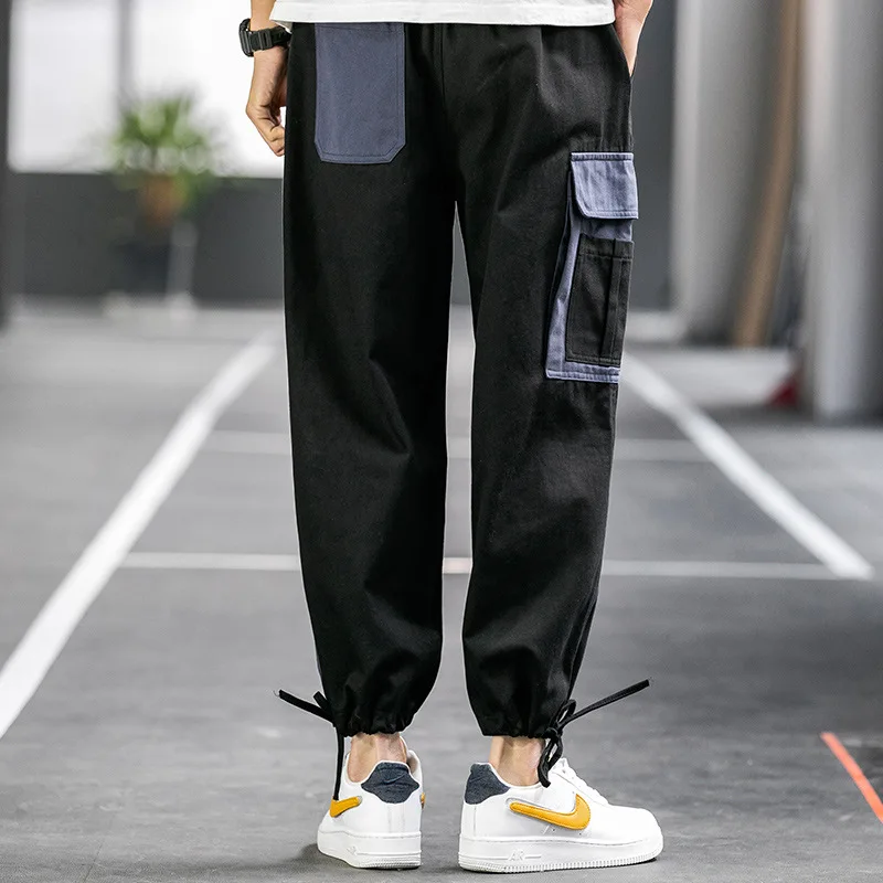 Спортивные брюки в стиле хип-хоп Джоггеры Корейском Мужская Уличная одежда