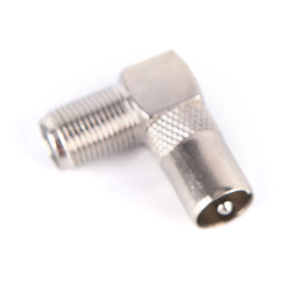 High Quality 90 Degree Right Angled TV Aerial Cable Connector RF Coaxial F Female to Male Plug Socket | Обустройство дома