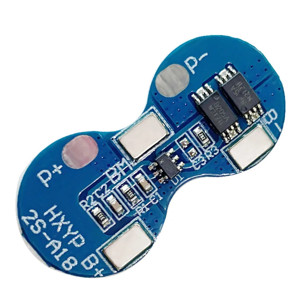 7.4V 2 strings 18650 lithium battery protection board double string chip 8.4V overcurrent overshoot 4A |