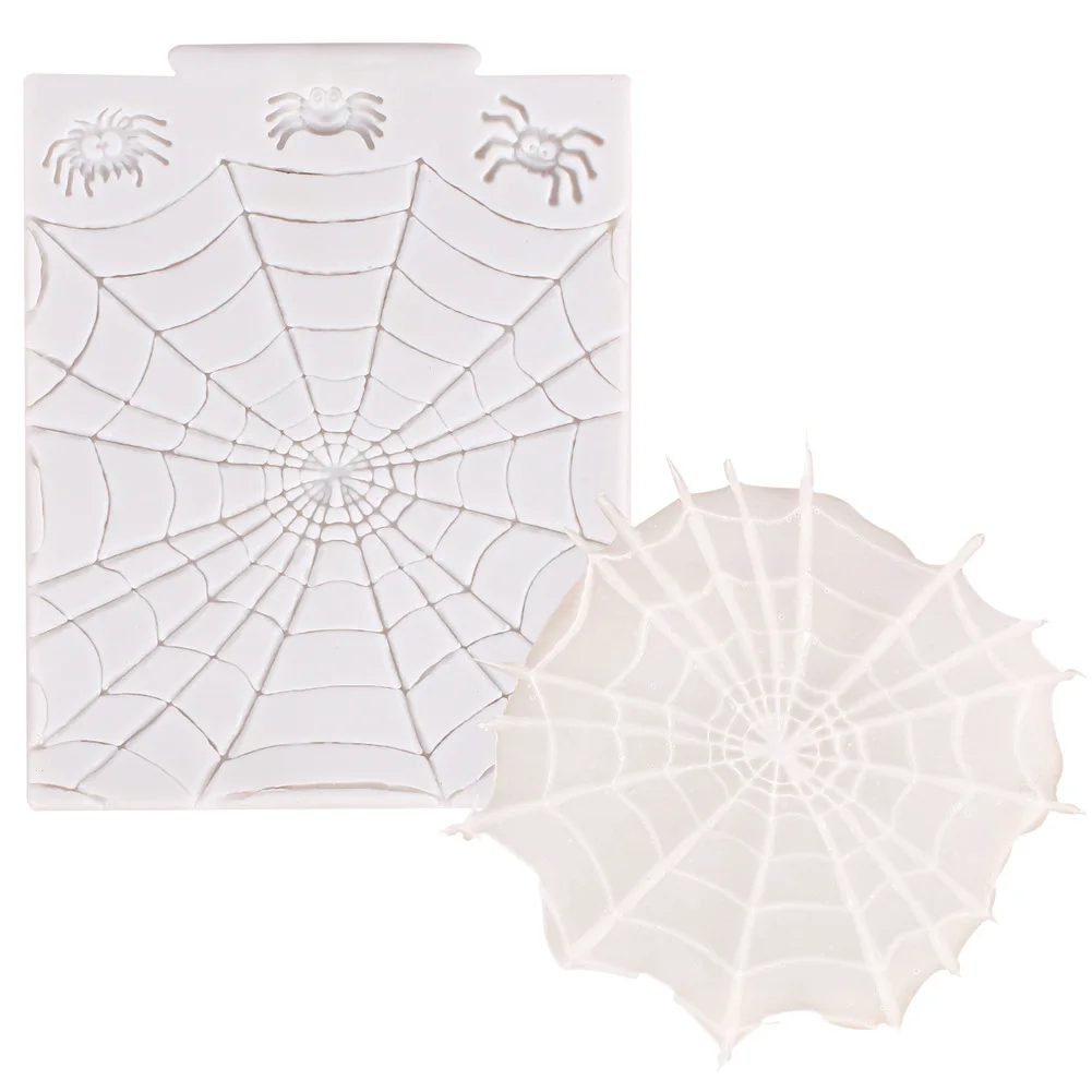

DIY Halloween Spider Shape Fondant Mould Chocolate cake mold super light clay mold Baking mould