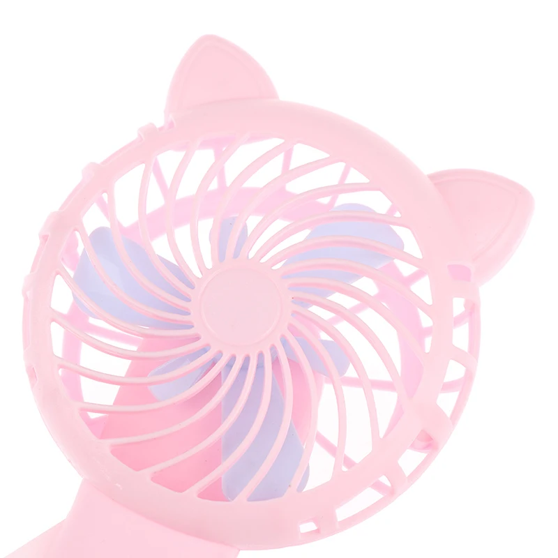 

Handheld Fan Household No Battery Mini Fan Electric Fan Usb Pocket Fans Coloured Manual Handpress Portable Cartoon Fans Cooling