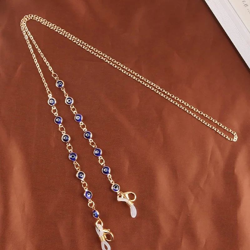 2023 модные нескользящие шнурки на цепочке для очков от сглаза студентов Цветные