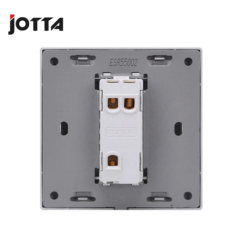 Роскошный черный настенный выключатель Jotta 1 комплект 2 канала 3 4 домашний 250 В 10 А