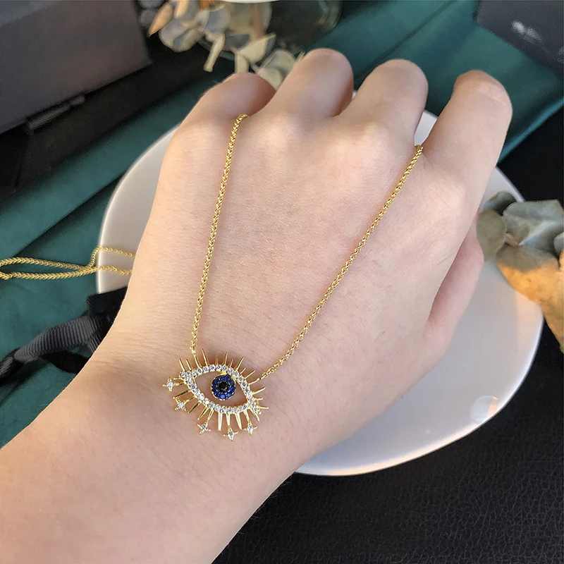 Модное Очаровательное ожерелье из стерлингового серебра копия 1:1 желтое серебро