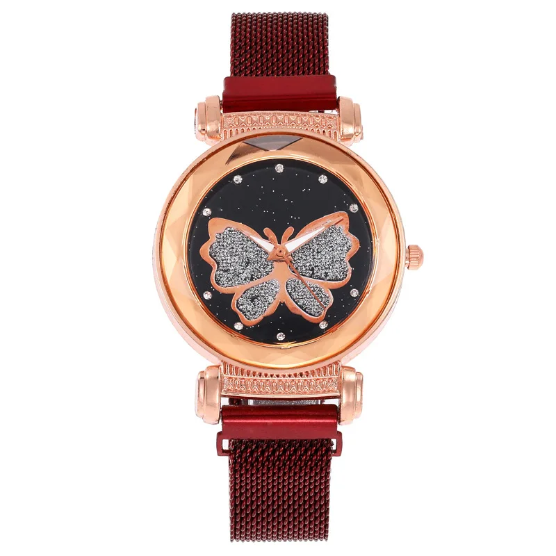 Фото Новые модные милые бабочки точка Алмазный магнит стол девушки подарок часы -