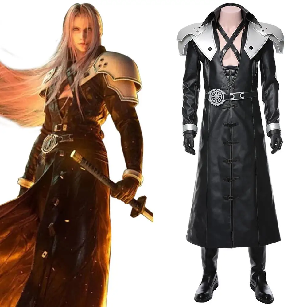 Тренчкот Sephiroth для косплея с финальной фантазией VII: Переделанный костюм наряд