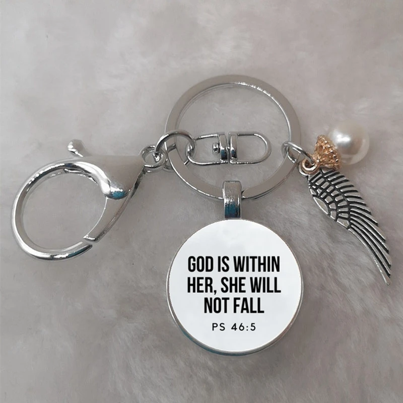 Брелок для ключей с текстом Библии верный брелок цитатой из христианские