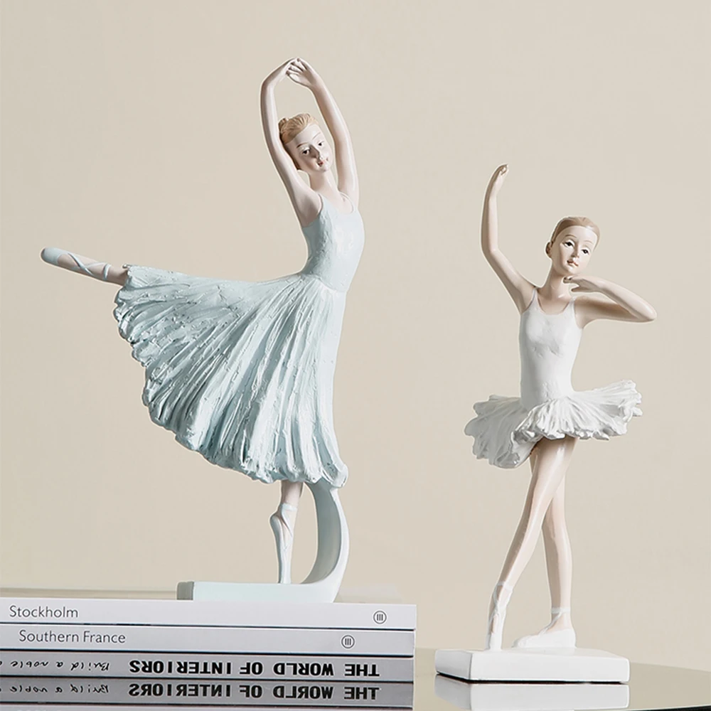 Скандинавская художественная Статуэтка балерины из смолы фигурки украшения для