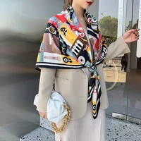 2021 new luxury spring women scarf high quality shawl silk fashion scarf beach sun protection bag turban scarf 130cm 130cm
