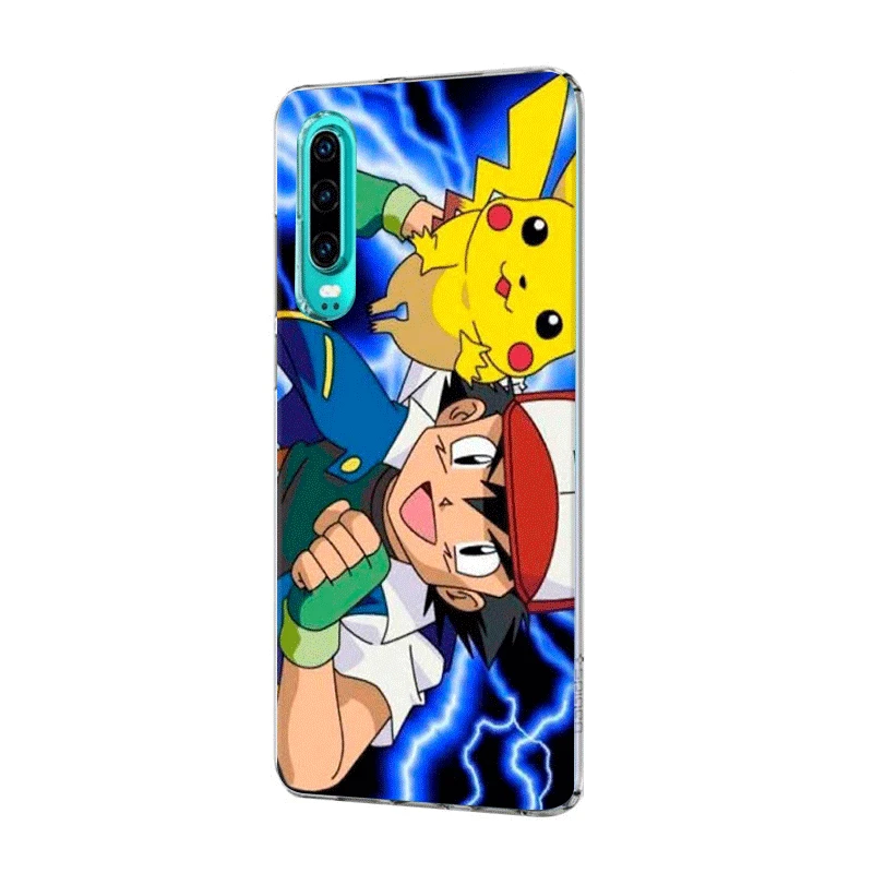 Чехол для телефона Huawei Honor View 20 8 8X 8C 9 9X Pro Lite Note 10 Play 6A 7A 7C 7X чехол Pokemons Ash и Pikachus |