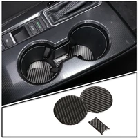 for honda civic 2022 car styling soft carbon fiber central control cup holder slot pad sticker car interior accessories