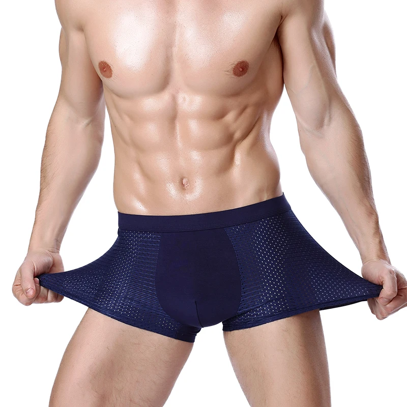 4pcs Bamboo Fiber Men's Boxer Pantie Underpant plus size XXXXXL large size shorts breathable underwear 5XL