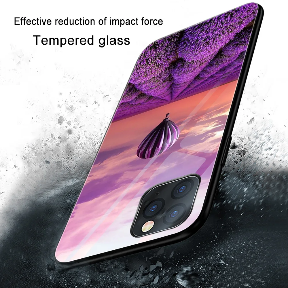 

ciciber hot air balloon fashion Case for Iphone 11 case for Iphone 11 XR Pro XS MAX X 7 8 6 6S Plus SE 2020 Tempered Glass Funda