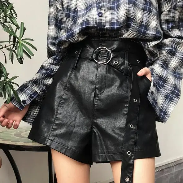 Новинка 2020 винтажные шорты женские новые Осенние с галстуком-бабочкой высокая