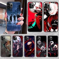 Anime Tokyo Ghoul Kaneki Ken Phone Case Cover Hull For iphone mini plus PRO MAX black soft back