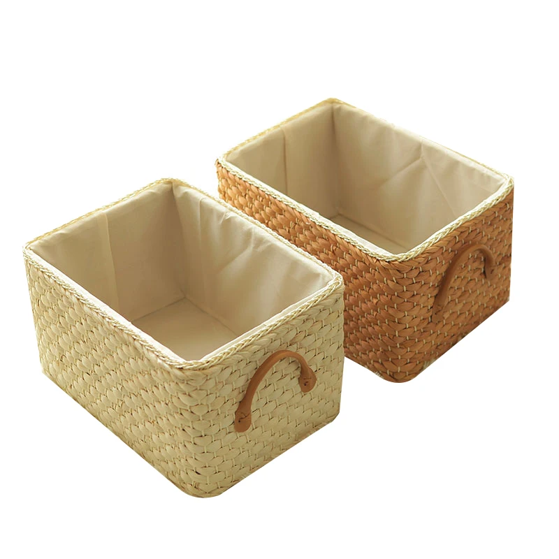 

Large Organizing Storage Basket Toy Holders Clothes Storage Baskets Aesthetic Rattan Panier Rangement Kitchen Accessories EI50SN