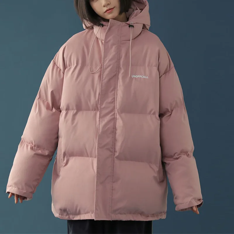 Женская короткая куртка с хлопковой подкладкой фиолетовая однотонная теплая