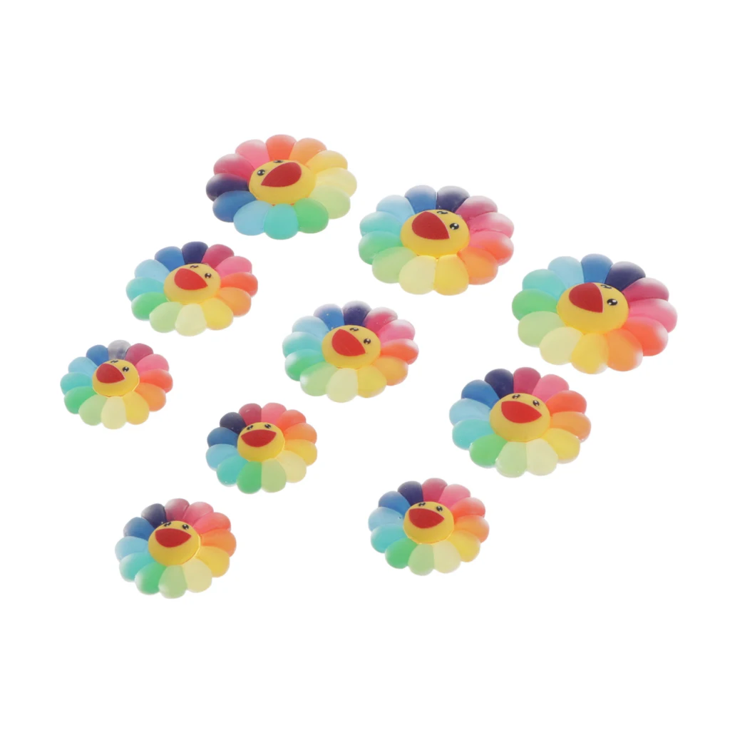 

10x Colorful Decor Handcrafts Jewelry Decor DIY Pieces 2.1-3.5cm