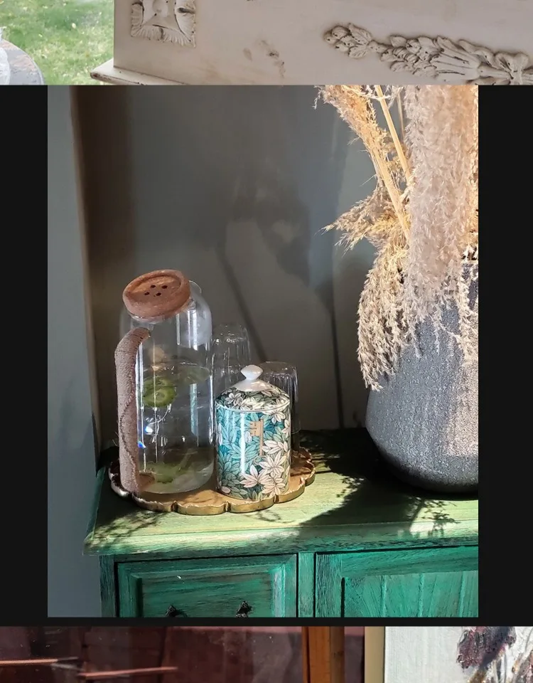 Креативный цветок зеленый лист подсвечник ручка для макияжа коробка хранения